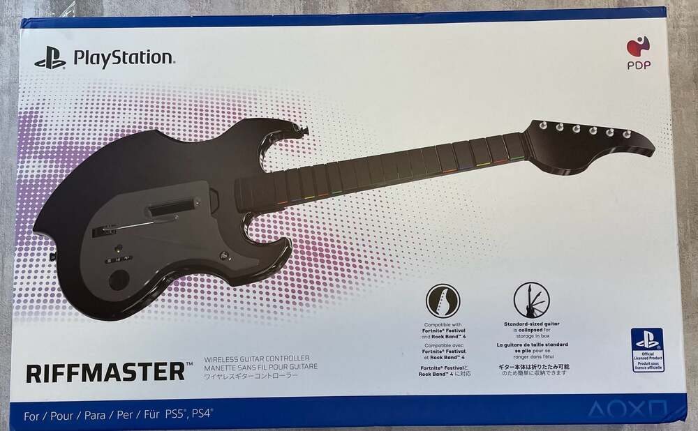 PDP Riffmaster Wireless Guitar Controller for PlayStation 5 and PlayStation 4